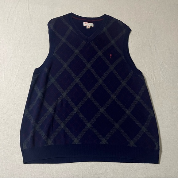 Payne Stewart Mens Sweater Vest Medium Golf Diamond Pattern - Picture 1 of 8